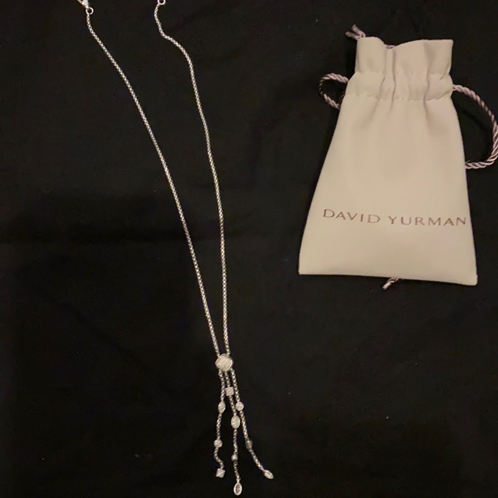 Cascading diamond David Yurman necklace